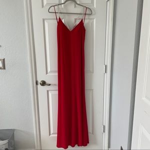 Red Rhinestone Gown Dress